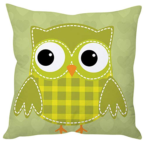 The Purple Tree Cute Cartoon Kids Cushion Cover (16x16 inches) - 1 pc-image-34
