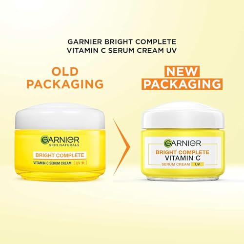 Image of Garnier Bright Complete Vitamin C Skin Brightning Face Serum 7ml + Vitamin C UV Serum Cream 23g (2 ITEM IN SET)