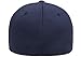 Flexfit Men's Wooly Combed Twill Fitted Baseball Cap, Navy, Small-Medium