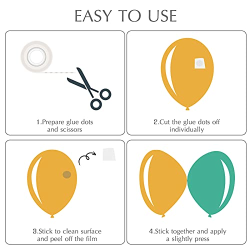 Allfun 1000 Pieces Clear Glue Points Dots Double Sided Adhesive Removable Glue Points For Balloons Craft Glue Points Dots Sticky Dots #TOP2