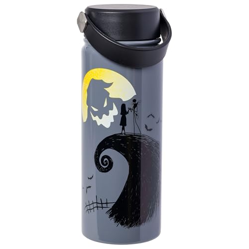 Image of Silver Buffalo Disney Nightmare Before Christmas, Steel Water Bottle, 20oz