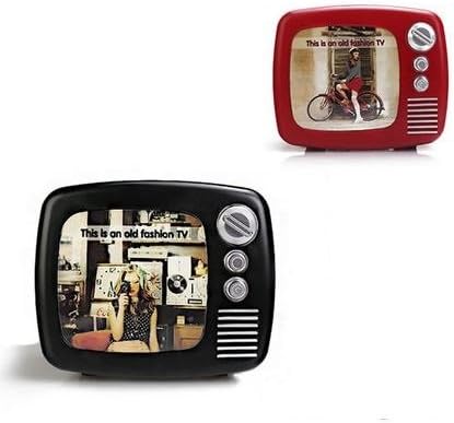 Amazon Co Jp かわいい レトロ テレビ型 写真立て付き 貯金箱 ブラック レッド 2個セット おもちゃ