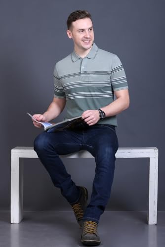 Image of GODFREY Polo T Shirt for Man with Pocket - Half T Shirt for Men Cotton
