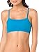 Fruit of The Loom Womens Spaghetti Strap Cotton Pull Over 3 Pack Sports Bra, Charcoal Heather/White/Isazure, 36
