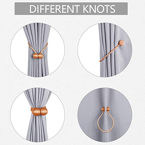 Ihclink Window Curtain Tiebacks Clips Vs Strong Magnetic Tie Band Home Office Decorative Drapes Weave Holdbacks Holders European Style 1 Pair #TOP1
