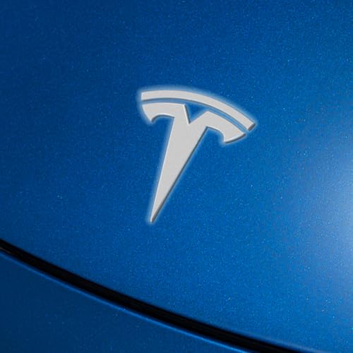 Image of IPG Compatible with Model Y Decal (8 Logo Set) Stickers Set Personalize Your Vehicle (Reflective Series - White)