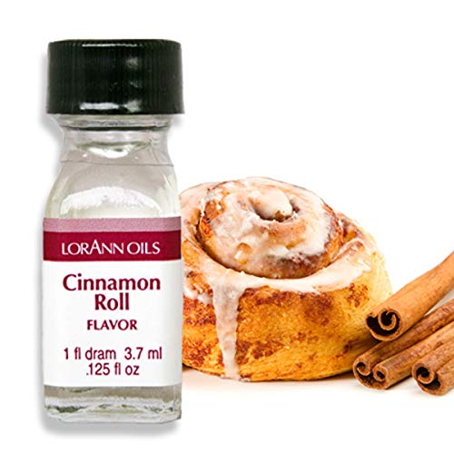 LorAnn Cinnamon Roll SS Flavor, 1 dram bottle (.0125 fl oz - 3.7ml - 1 teaspoon)