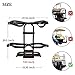 10L0L Universal Golf Cart Rear Seat Bag Holder Rack for EZGO Yamaha Club Car Carts, with Rear Safety Grab Bar