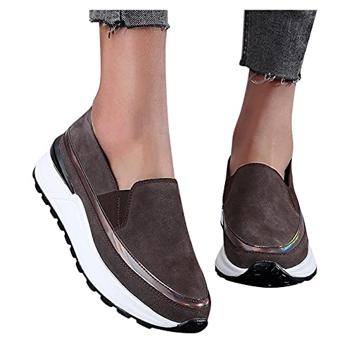 Zapatos casuales para mujer negros de estilo minimalista y diseño deportivo flexible 7