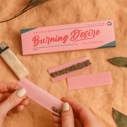 Image of Stash-Pro Emergency Supply - 4 Pink Rolling Papers + 4 Tips per Booklet, Pack of 3 (10 Booklets Each), - 120 Papers & Tips Total