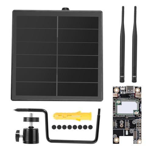 AYWHP D5L Meshtastic Solar-LoRa-Repeater kompatibel mit Meshtastic Meshcore-Knoten 868-MHz-Antenne Solarpanel integriertem 5000-mAh-Akku und Laderegler