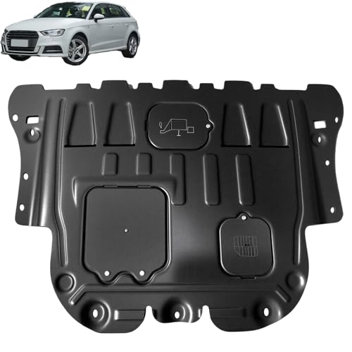 Frencstr Front Engine Splash Shield Fit for 2015-2020 Audi A3 Engine Case Guards Suitable for A3 Under Engine Cover Mud Flaps Directly Replace Original