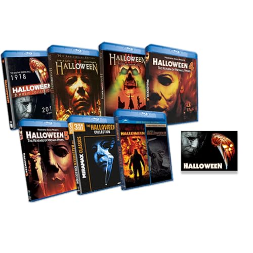 Halloween:11 Movie Collection: Complete Original + Rob Zombie Remake + 2018 Sequel Blu-ray Series + Bonus Art Card