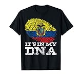 It's In My DNA Ecuadorian Hispanic Gifts Cool Ecuador Flag T-Shirt