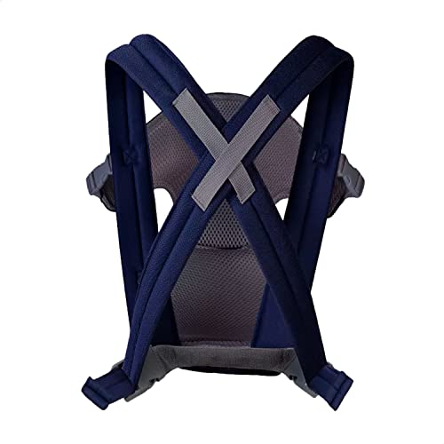 Bolsa Transporte Canguru Bebe Passeio Ergonômico Conforto com Carregador para 12 Kg 2 Posições (Azul