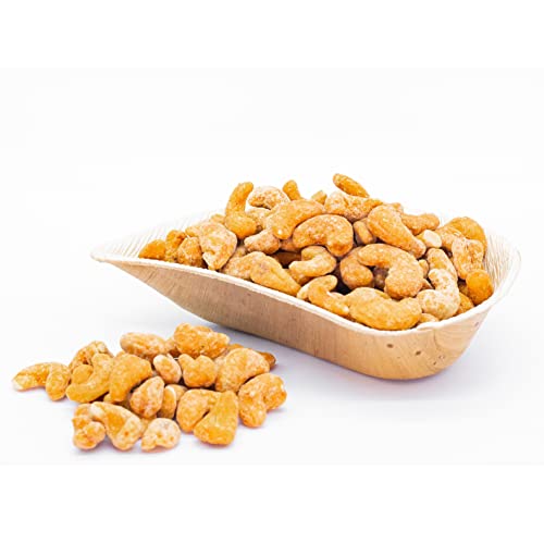 Image of LAFOOCO Honey Roasted Cashews 14.1 oz, Sweet Crunchy Party Nuts Gift | Whole cashews in a natural honey glaze. Halal & BRCGS certified Vietnamese nuts in a resealable jar. Sweet salty snack.