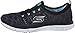 Skechers Sport Women's Glider Deep Space Fashion Sneaker,Black/Aqua,8.5 M US