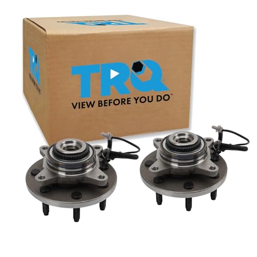 Image of TRQ 2 Piece Wheel Bearing & Hub Assembly Set Compatible with 2009-2010 Ford F-150