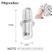 Mgoodoo 20 Pcs Pegs Pins, Pins Studs Pegs, Cabinet Wardrobe Shelf Support, Furniture Shelve Support, Silver Tone (5mm x15mm)