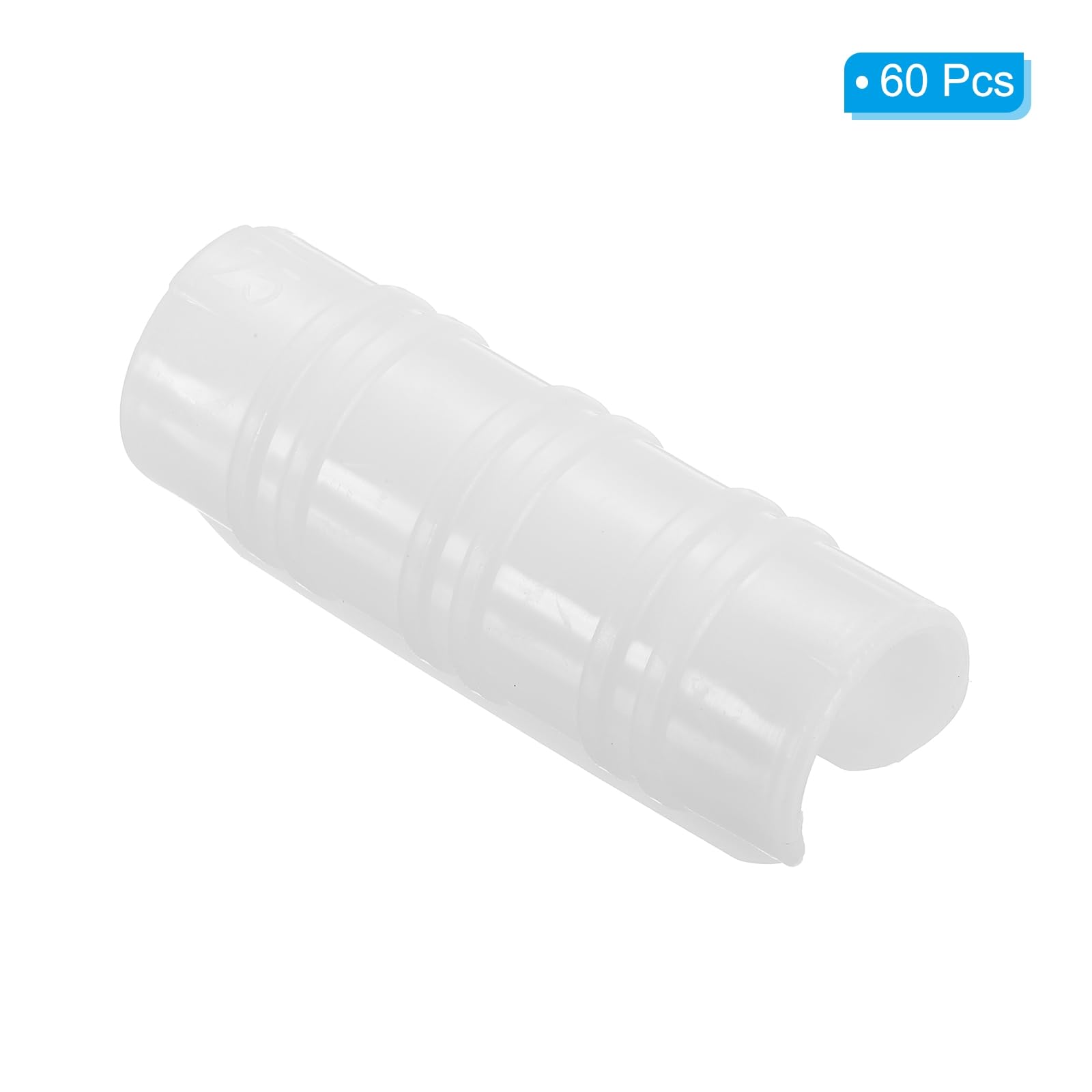 PATIKIL Greenhouse Clamp, 60 Pack Plastic Garden Buildings Tube Hoop Clips for 1" 25mm Pipe Greenhouse Film Frame Sunshade Net, White - Image 3