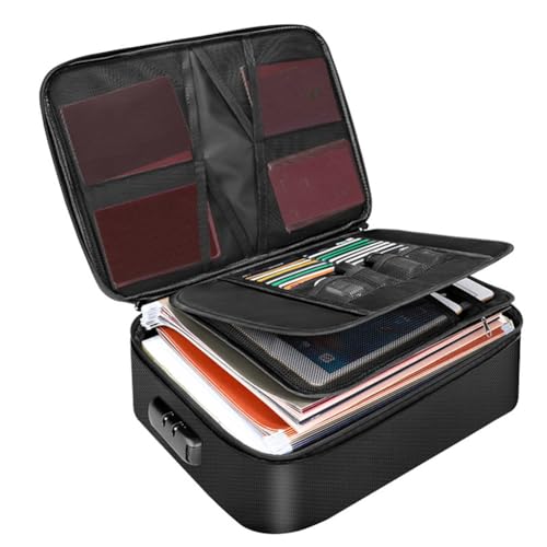 Bolsa ignífuga para documentos multifuncional de gran capacidad hogar 3