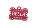 Providence Engraving Bone Shaped Swarovski Crystal Pet ID Tags, Regular, Red