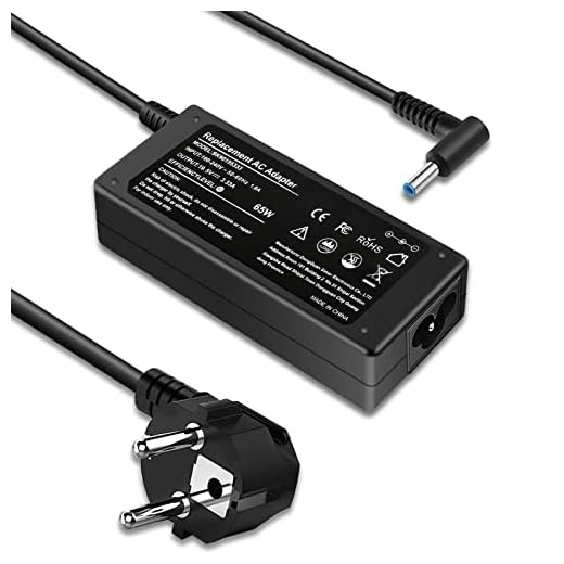 Cargador de portátil con Adaptador de CA de 65 W para HP X360 Pavilion, Envy, Spectre, Elitebook 840, ProBook y Otros Cables de alimentación para portátiles de 4,5 * 3,0mm