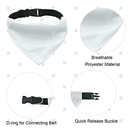 HACRAHO Sublimation Blank Dog Bandana - Image 3