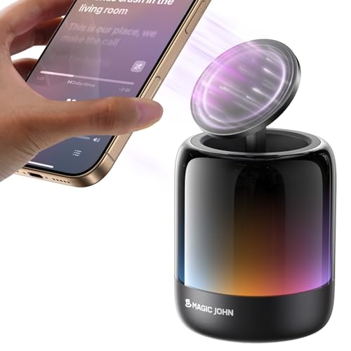 MAGIC JOHN Bluetooth Lautsprecher mit Magsafe Handy Ständer...