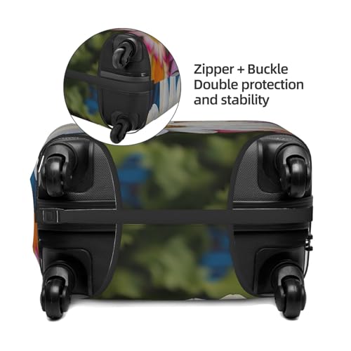 Travel Luggage Cover Fashion Suitcase Protector Barberton Daisy Spandex Baggage Covers Washable Suitcase Covers Anti-Scratch Luggage Cover Protectors Fits 18-32 Inch Suitcases X-Large3