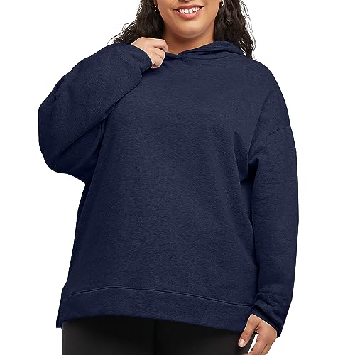 Hanes EcoSmart Plus Size Fleece Hoodie, Midweight Sweatshirt for Women, Kanga Pocket