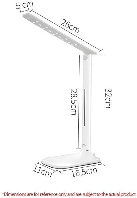 XANAYXWJ Do salonu Składane ładowanie USB Możliwość przyciemniania Lampy biurkowe Student Nauka czytania ół do ochrony oczu Domowa lampka nocna