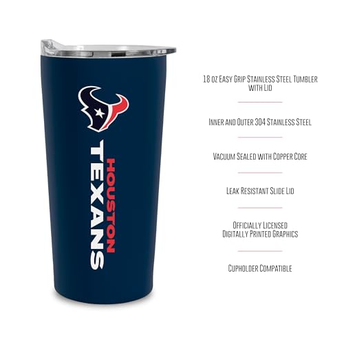 Image of Rico Industries NFL Football Soft Touch, Easy Grip Tumbler