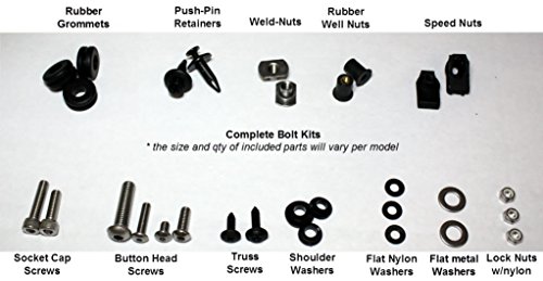 Suzuki GSX-R1000 03-04 Motorcycle Fairing Bolt Kit, Complete Screws kit GSXR 1000 2003-2004