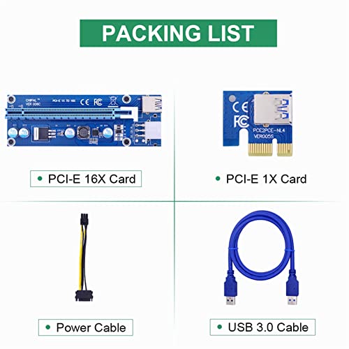 Câble PCI-E 100 cm VER006C pour Espacer les Cartes Graphiques PC - 6