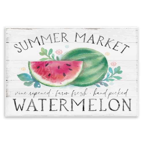 Stupell Industries Summer Market Watermelon Farm Country Grain Pattern, Design by Courtney Morgenstern