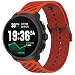 Produktbild GIOPUEY 22mm Armband Kompatibel mit Suunto Race 2/Race S/Run/Vertical/Ocean/5 Peak/9 Peak Pro, Weiches TPU Armband [Farbdesign spleißen] Ersatzarmband - Orange/Red
