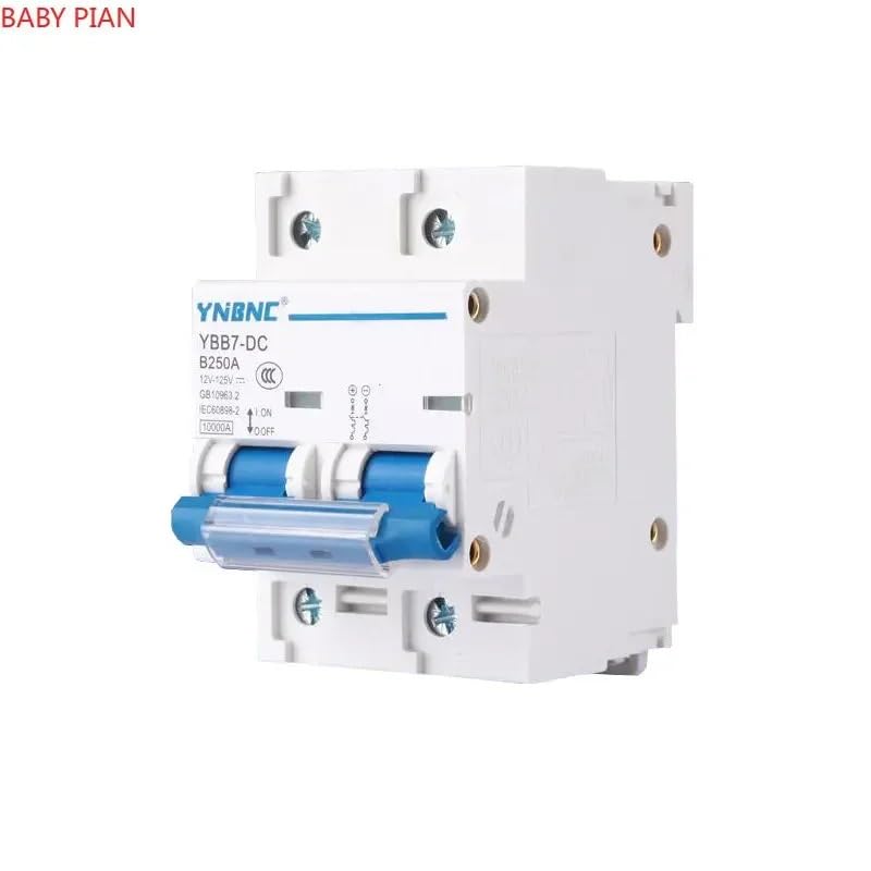 Interruttore Magnetotermico Interruttore Automatico 1P 2P DC 80A 100A 125A 150A 200A 250A 12V 24V 36V 48V 60V 72V 120V Interruttore Differenziale(2P,200A)