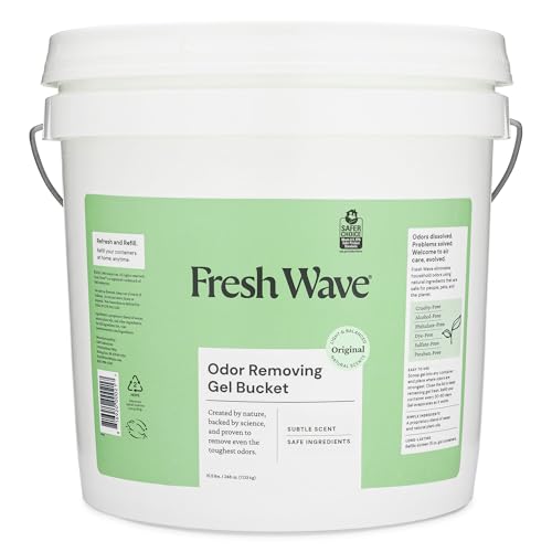 Fresh Wave Odor Removing Gel Bucket, 15.5 lb. (248 oz.), Original Scent Refill - Odor Absorbers for Home, Safer Odor Relief, Natural Plant-Based Odor Eliminator, For Cooking, Trash & Pets
