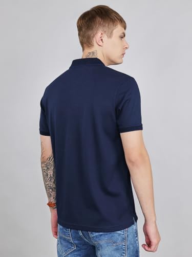 Image of Monte Carlo Mens Regular Fit Half Sleeve Solid Polo Neck T-Shirt (Pack of 1)