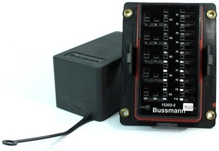 Cooper Bussmann 15303-2-2-4 Mini Fuse Panel 5 Micro Relays & 10 Mini Fuses Cover Included