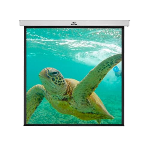 Tela de Projeção Retrátil, SUMAY, TRQS110 45, Branco/Preto