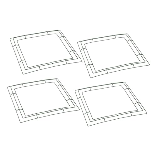 GOOHOCHY Metal Wreath Frame Square Iron Ring DIY Floral Arrangement Wedding Decor Home Decor Accessory