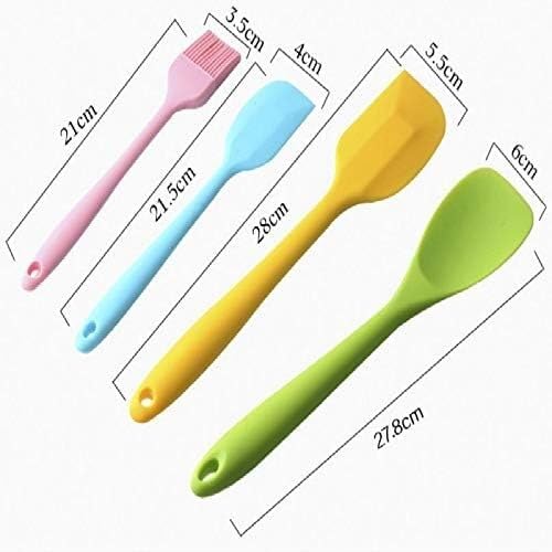Sartén Antiadherente de Gran Valor, 10 Unidades/Juego, Juego de Utensilios de Cocina Multicolor, Cuchara y espátula, batidor de Huevos, Clip para Alimentos, Cepillo, Herramientas de Cocina