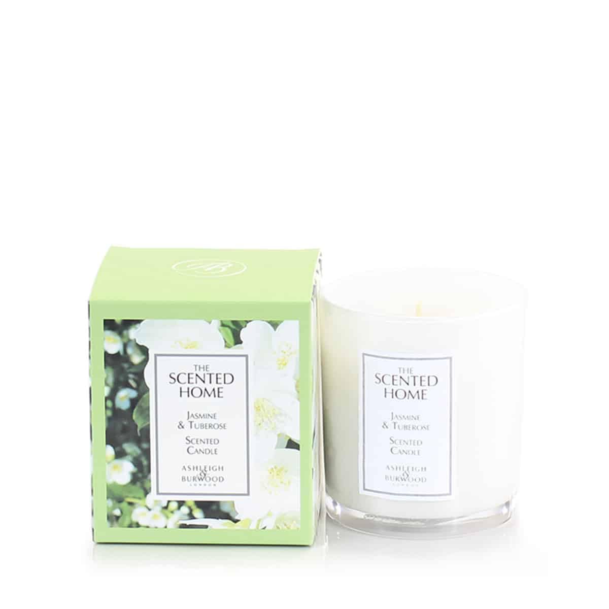 ASHLEIGH & BURWOOD Jasmine & Tuberose Scented Jar Candle up to 14 Hours for The Miniature Votive