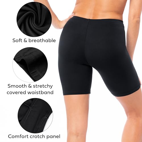Sexy Basics Womens Ultra Soft Yoga Bike Short | Stretch Boxer Briefs | Multi Packs4