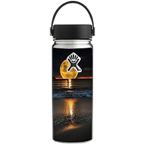 Limited Edition Hydro Flask Ombre Skin Decal Vinyl Wrap For Hydro Flask 18  Oz Wide Mouth Full Moon And Sea Sports Outdoors