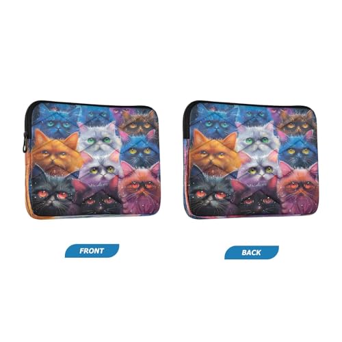 Funda para portátil 13-14 pulgadas impermeable con diseño de gatos miniatura 2