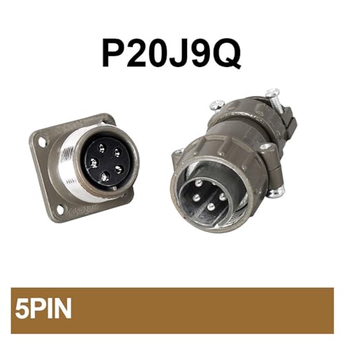 Connecteur à vis 20 mm P20J9Q robuste 5 broches antichoc - 2