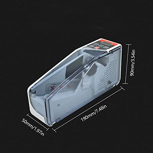 Bill Counters,Portable Money Counter Machine Handy Bill Cash Money Count Machine Led Display Mini Banknote Currency Counter 2W,About 600 Bills Per Minute #TOP4